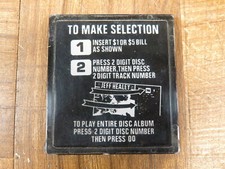 NSM Emerald Ice Wall Mount Jukebox "To Make Selection" Display Window