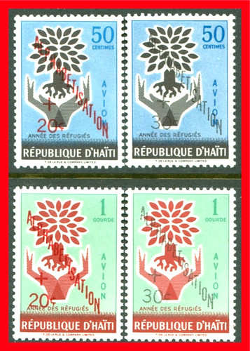 Haiti air post semi postal - air,