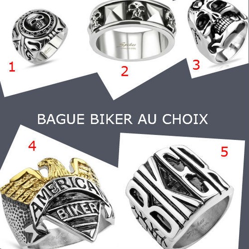 Bijoux bague biker pour homme - bijoux,