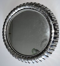 FITTERMAN Paris. Round Mirror. 1970s Work. Diam. : 45cm signed