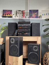 Chaine Hifi - Platine - CD - Enceintes - JVC - 1980'S 