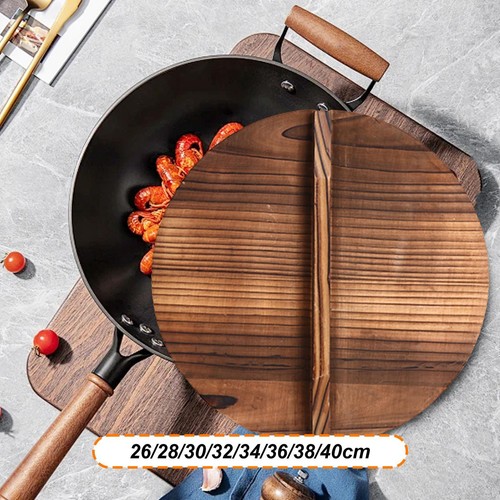 Couvercle wok bois - wok,
