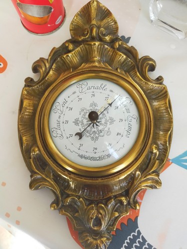 Baromètre ancien bronze - ancien, en