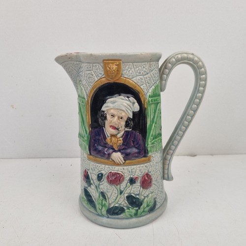 Ancien pichet barbotine mr - pichet,, barbotine,mr