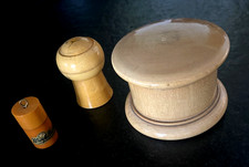 Anciens Jeux Bistrot Bar Dés 421 Puces Jetons Vintage Buis Bois B/TBE