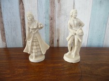 Lot de 2 statues signé A