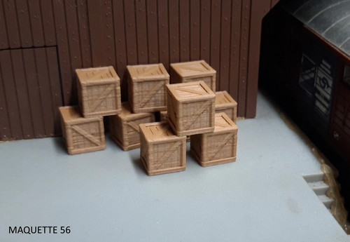 Lot petites caisses bois - ho,