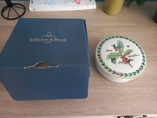Rare Beautiful Villeroy and Boch Box French Garden Christmas Model New
