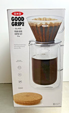 OXO Good Grips Glass Pour-Over Coffee Set - Double Walled - Hot or Cold - 24oz