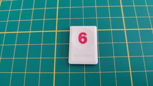 Tuile chiffre rouge - 6, jeu
