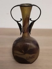 Vase  Gallé signature à l'étoile Art nouveau