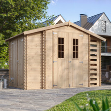 Abri de jardin en bois et