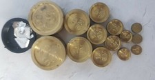RARE Antique MASSIVE Lion Weight Lot for Roberval Scale