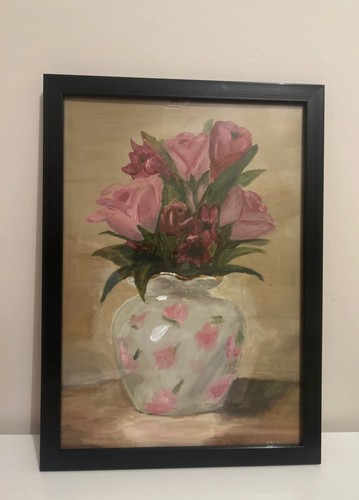 Tableau peinture fleurs - tableau,