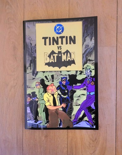 Tintin contre batman pastiche - tintin,
