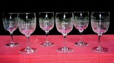 BACCARAT NANCY 6 WINE GLASSES WINE GLASSES WINE ROMANS WINE GLASSES CRYSTAL CUT A