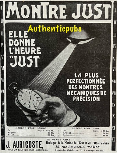 Publicite just montre j - publicite,
