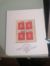 Feuillet Caisse Et Dépôts Autoadhesif 1 Er Tirage Signé BEAUJARD Catelin Ref A22