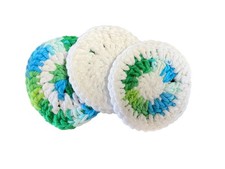 Crochet Cotton Rounds Blue & Green