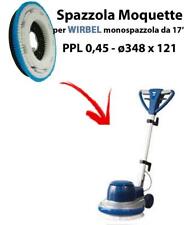 BROSSE MOQUETTE  pour monobrosse WIRBEL PPL 0,45 C/FLANGIA diamétre 348 X 121