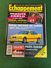 ECHAPPEMENT MAGAZINE JAN 1993 MONTE CARLO AURIOL TOYOTA BMW M3 850 CSI PARIS DAK