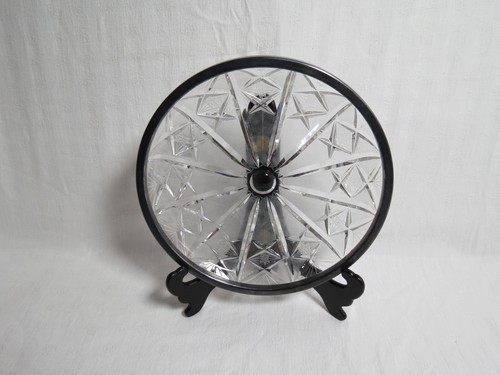 Plat service cristal et - plat, en
