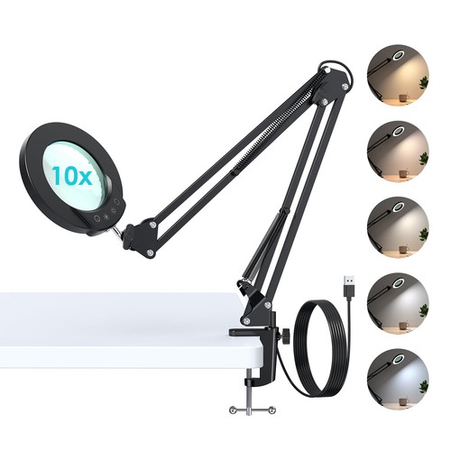 Lampe loupe 10x contrôle - lampe,