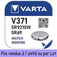 Pile bouton spéciale pour montre : V371 SR69 SR921SW Oxyde d'Argent 1,55V 44 mAh