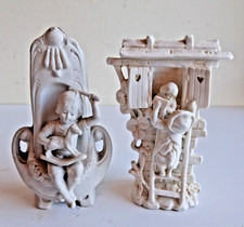 2 figurines en fin et ancien