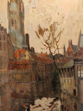 Huile Sur Panneau Strasbourg 