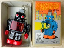 Jouet ancien en étain robot