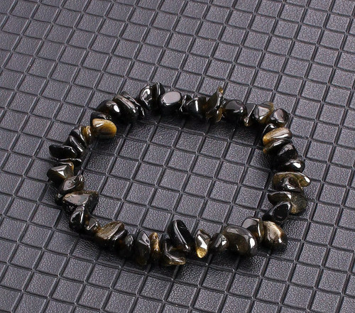 Bracelet perles obsidienne - bracelet,