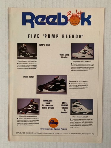 Publicite 1991 sneakers - publicite,