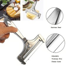Réglable Acier Inoxydable Coupe-Fil Cuisine Outil Rigide Fromage Portionneuse