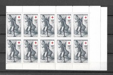 FRANCE CARNET CROIX ROUGE 1955