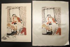CURIOSA: Sylvain SAUVAGE original etching with remark + proof on silk 1