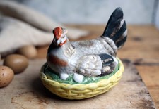 Antique Hen Egg Holder Chicken