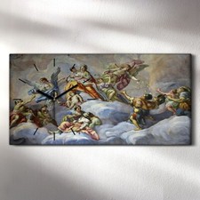 Horloge murale sur toile 60x30