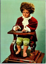 Neuchatel Switzerland Musee Automates Jaquet Droz Le Dessinateur Doll Postcard