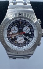 Men's Swatch Irony 47mm WR Chrono Quartz Swiss Stainless Steel Watch 183g