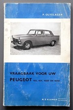 Repair Manual Vraagbaak Olyslager Peugeot 403/404