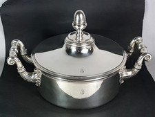 Ancien beau légumier cuivre