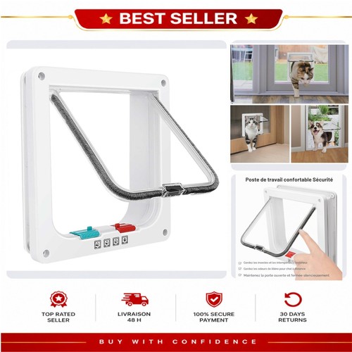Chatière pour chat porte