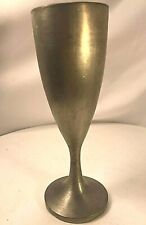 Finstain Les Potstainiers Hutois Pewter Goblet Champagne Drink Marked 7.25" 