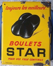 Plaque émaillée Boulets Star
