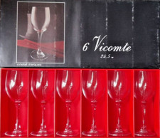 Cristal d'arques 6 verres a