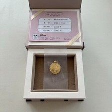 Pendentif médaille Mickey or