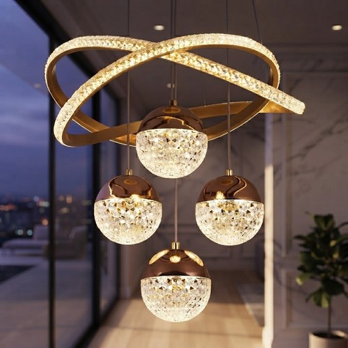 Lustre led moderne suspension - led,