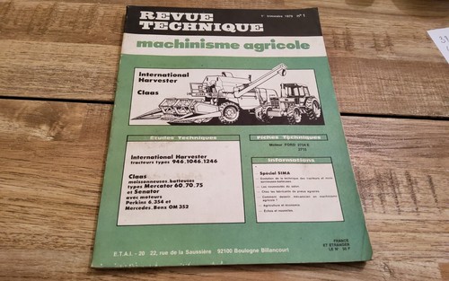 Revue technique tracteur