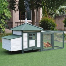 PawHut Poulailler en bois avec